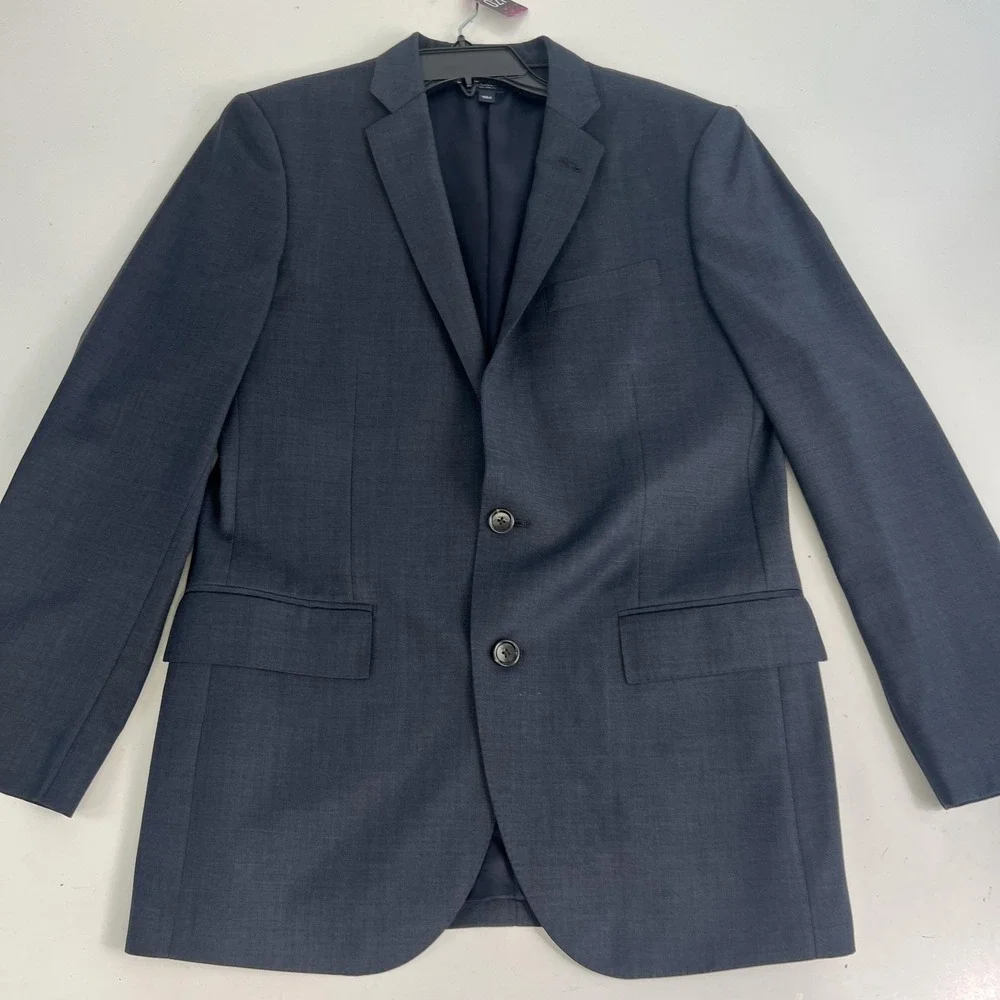 J.Crew Ludlow Blazer Mens 38R Slim Blue Italian Wool Tollegno 1900 Jacket